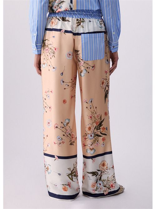 Pantaloni in twill stampato LIU JO | WA6358T2555/P9546